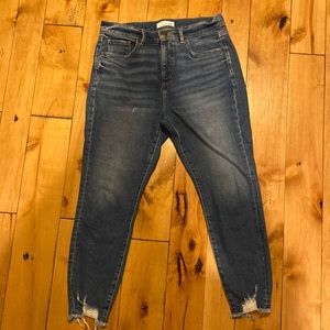 High Waist Skinny Ankle Jeans